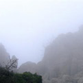 El Torcal bei Nebel Im Winter